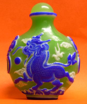 Tabati�re ancienne, verre de P�kin